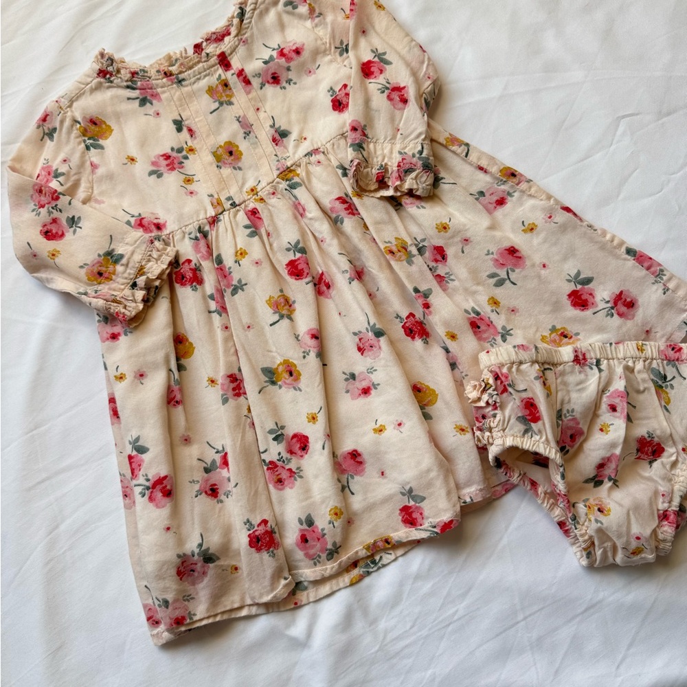 Cath Kids London Floral Baby Dress with Bloomers